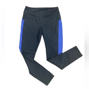 BOGO 🥳 Danskin Drimore Lined Black Blue Leggings | Girls L 10/12 | athletic